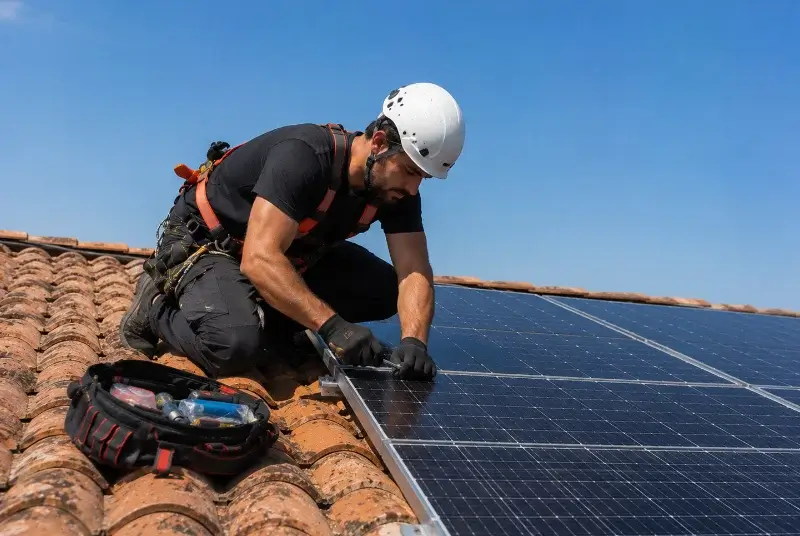 Maintenance et monitoring de panneaux solaires à Vergt